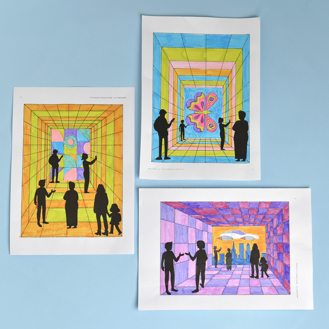 Räumlichkeit und Illusion - Kunstprojekt zum Thema Perspektive & Zukunft