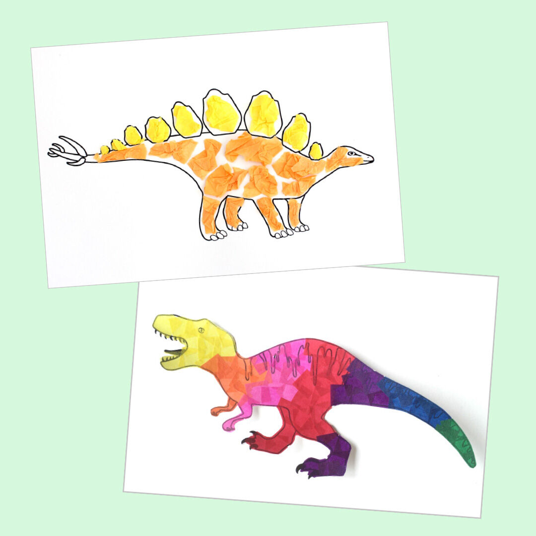Schnipseln, Malen, Kleben - Dinos PDF