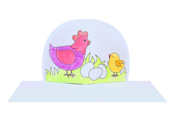 Pop-Up-Karten für Ostern basteln
