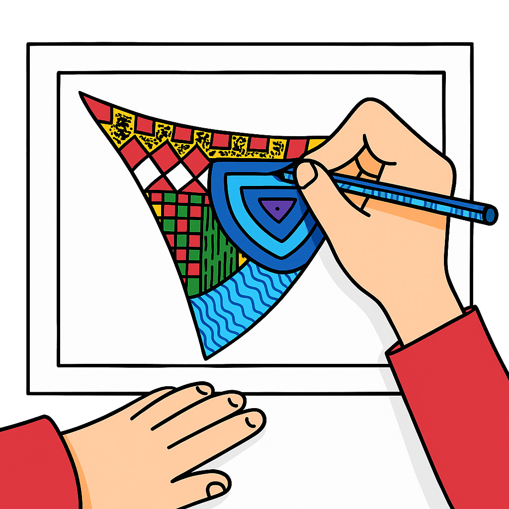 Doodle Tangles – Kreatives Kritzeln für mehr Konzentration und Entspannung