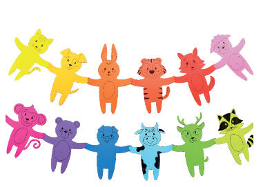 Geschenk-Tiere basteln mit Kindern