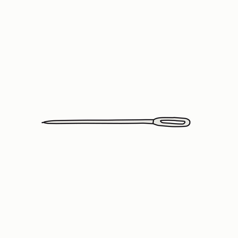 Sticknadeln mit Spitze, Nr. 20 fein, 25 Nadeln im Heft