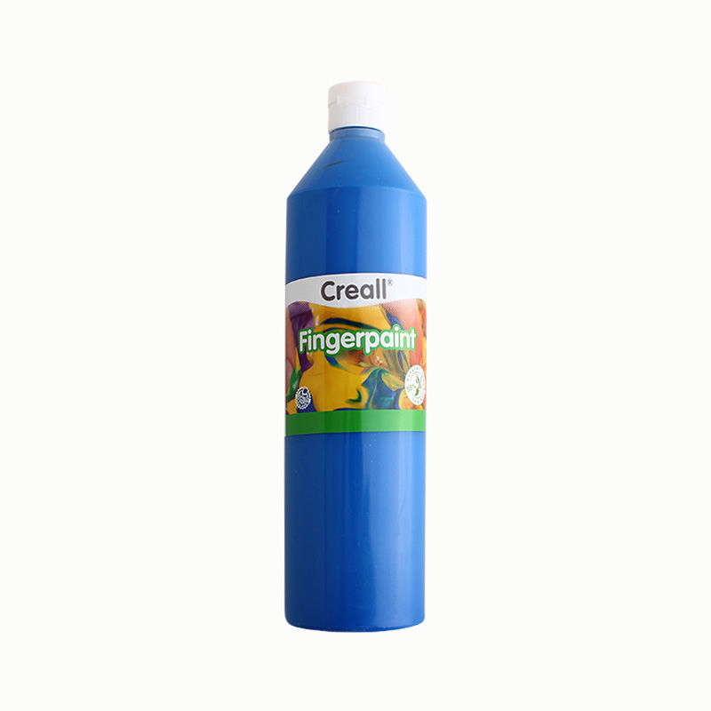Fingerfarbe, 750ml Flasche, schwarz Blau