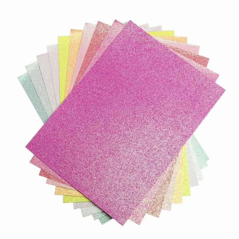 Glitterpapier-Block Candy Mix, 10 Bogen