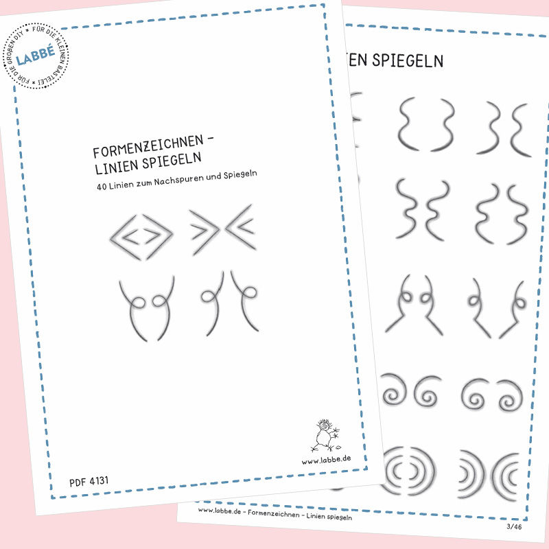 Formenzeichnen - Linien spiegeln PDF
