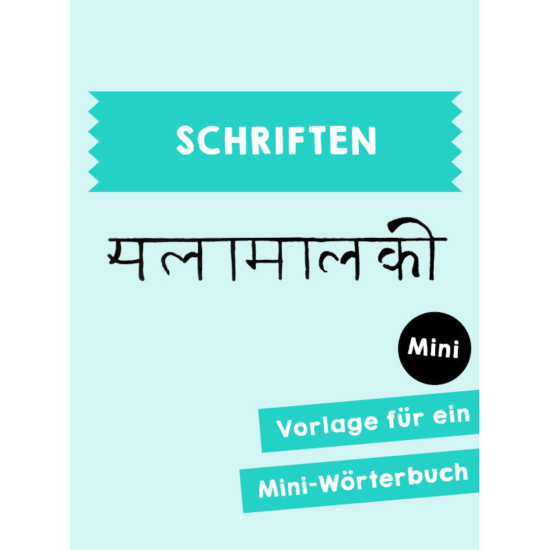Homeschooling - Mini-Wörterbuch Schriften PDF