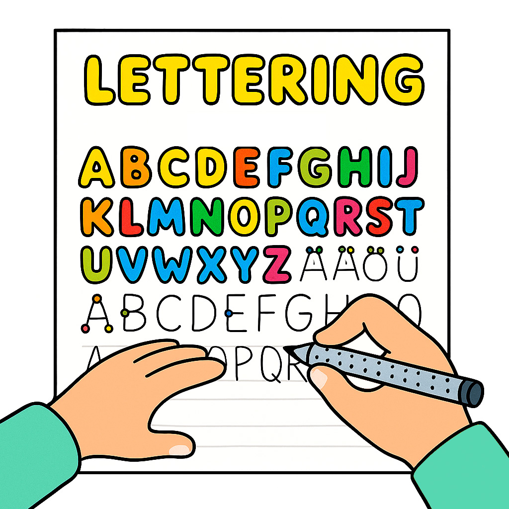 Lettering – Kunstvolle Buchstaben für junge Künstler