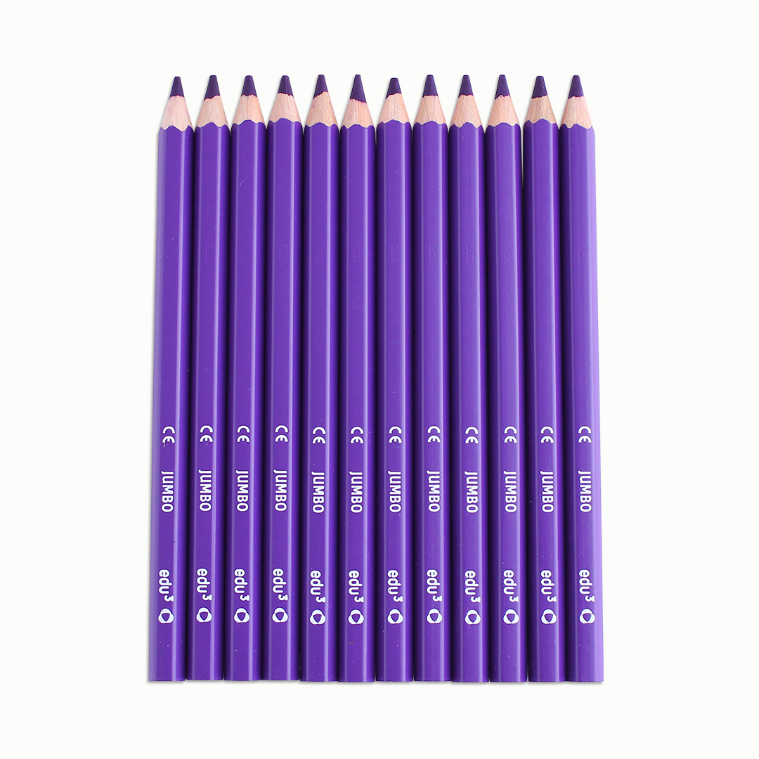 Jumbo Hex, 12 Stifte, blau Violett
