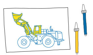 Tracing - Baufahrzeuge - Anleitung