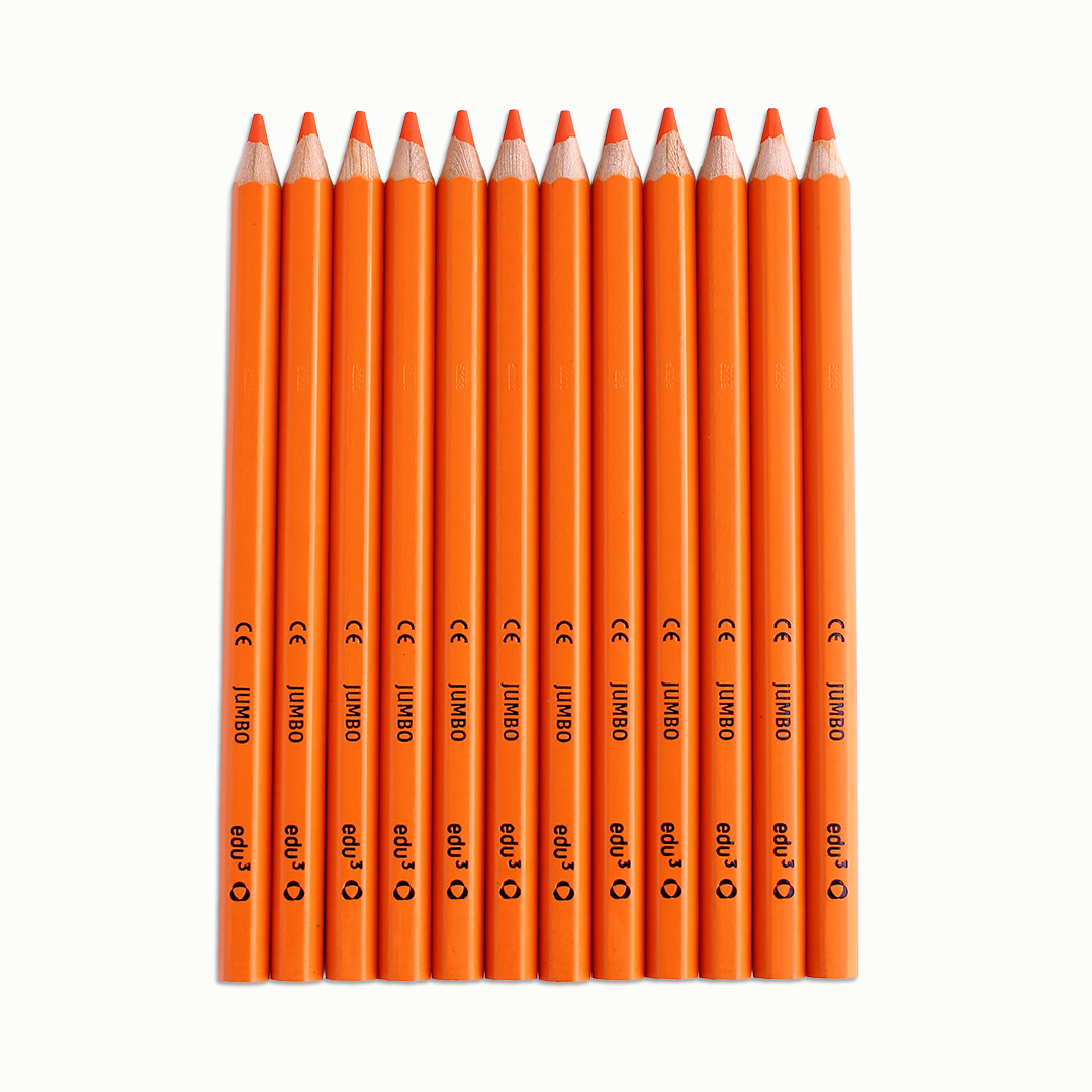 Jumbo Hex, 12 Stifte, blau Orange
