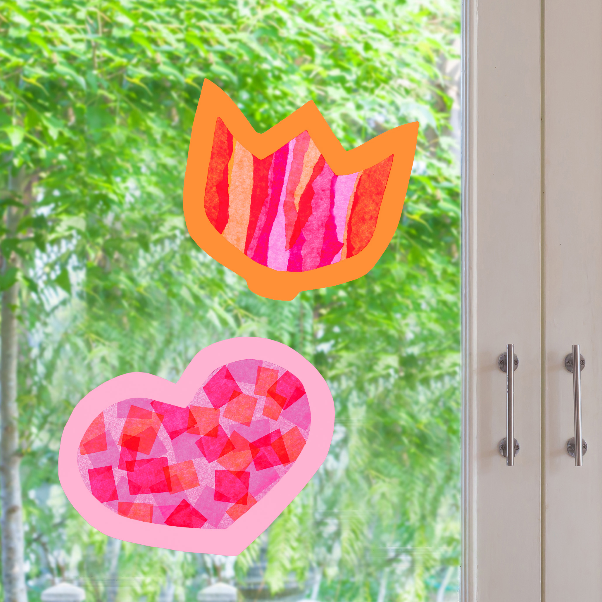 Sun Catcher - Frühling basteln 