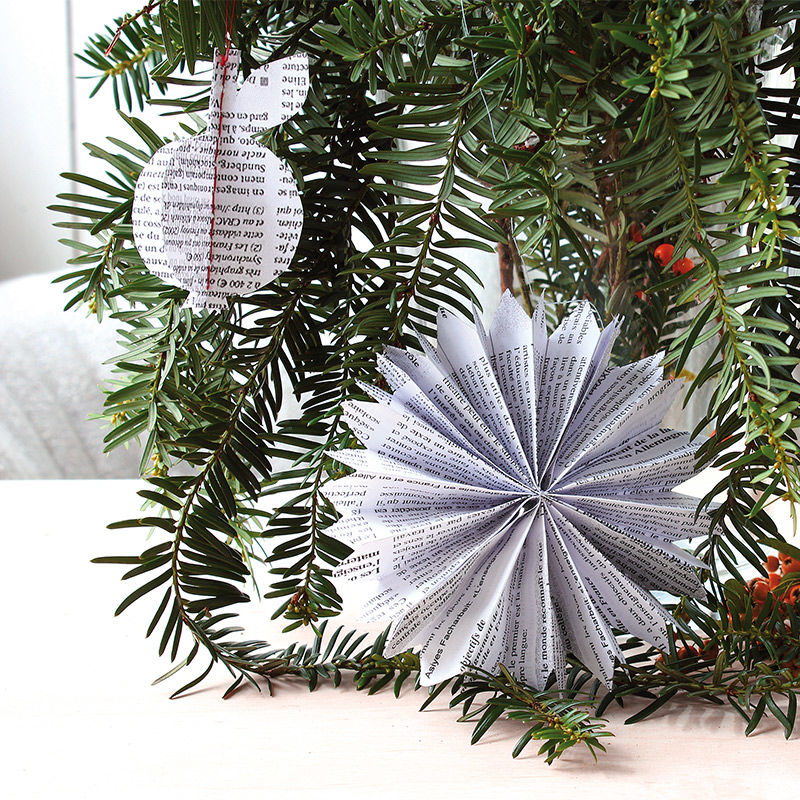 Weihnachtsschmuck aus Zeitungspapier PDF