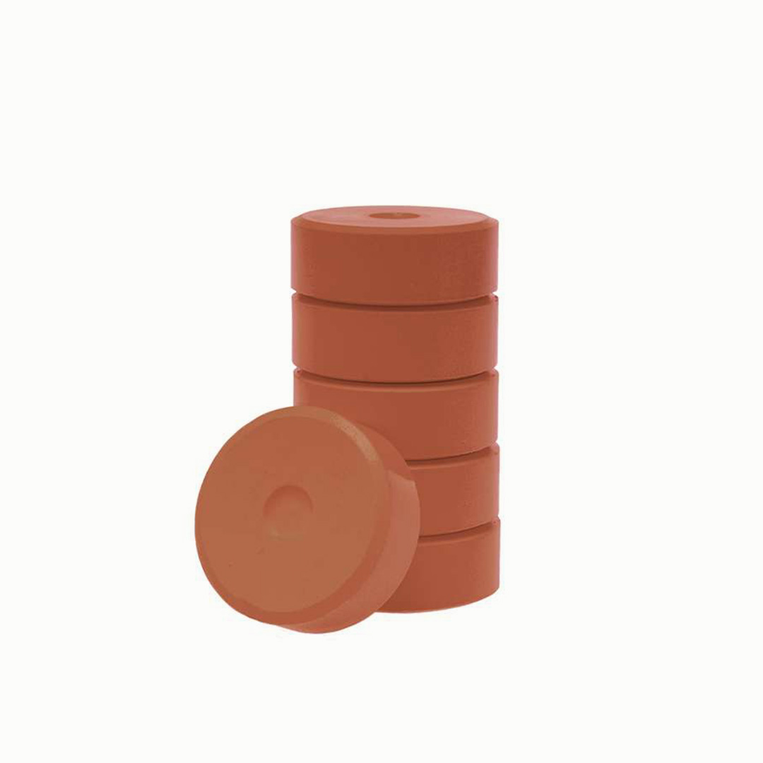 Tempera-Pucks 44 mm, 6er Pack, gelb Mittelbraun