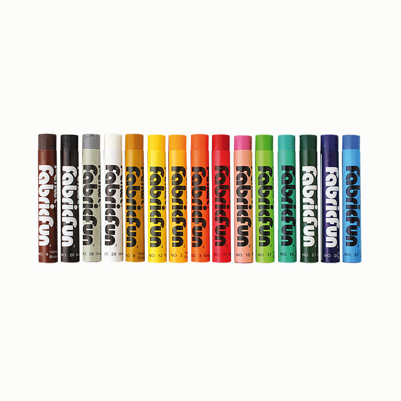 Stoffmalkreiden-Set, 15 Farben