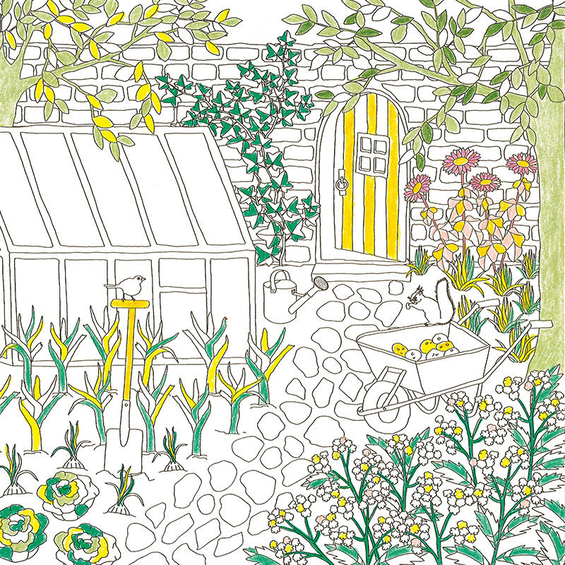 Ausmalbilder - Gartenwelten PDF