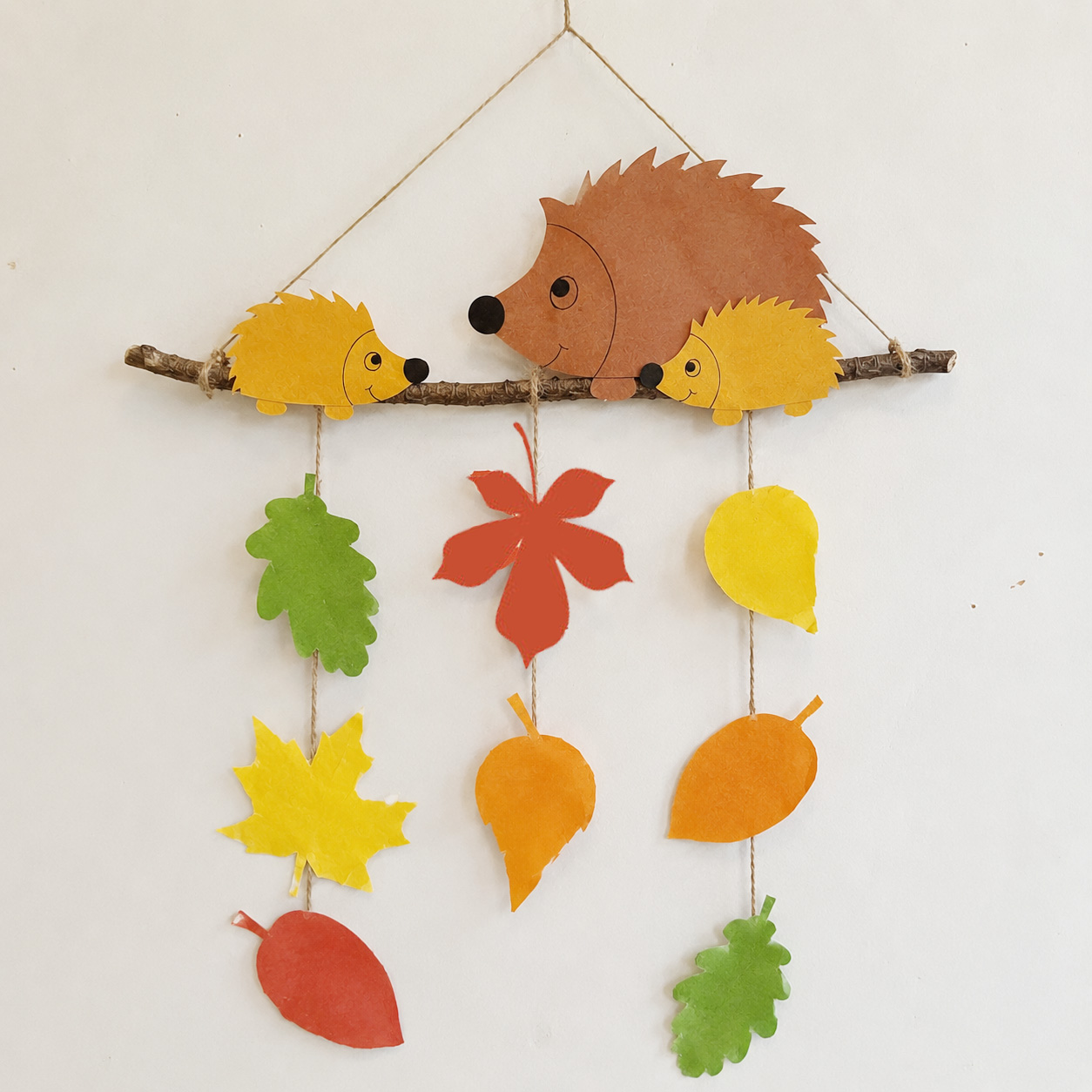 Herbst-Mobile - Igel PDF