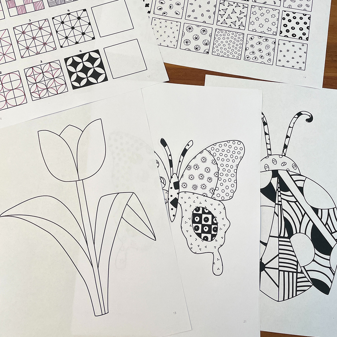 Doodle Tangles - Frühling PDF