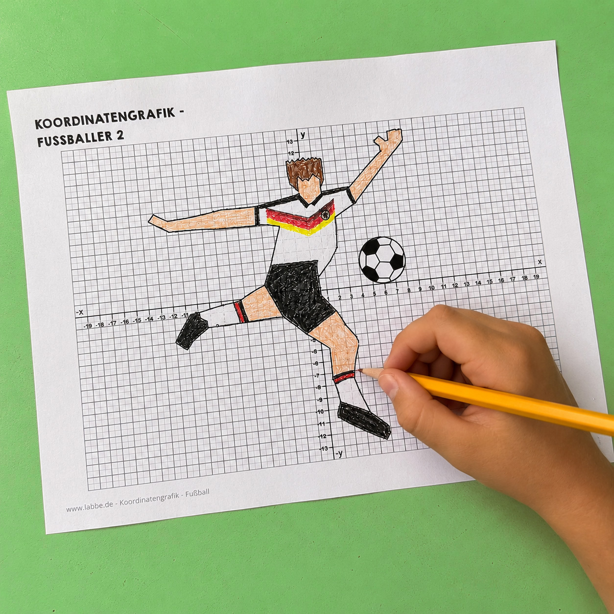 Koordinatengrafik - Fußball PDF