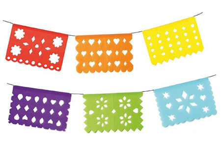 Mexikanischen Papel Picado Girlanden