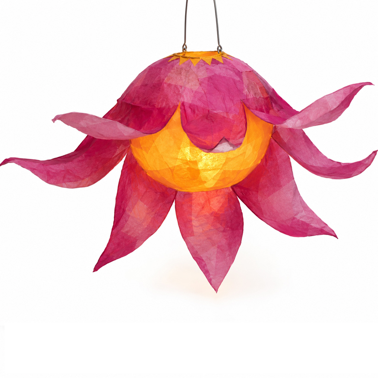Grosse Blumenlaterne basteln