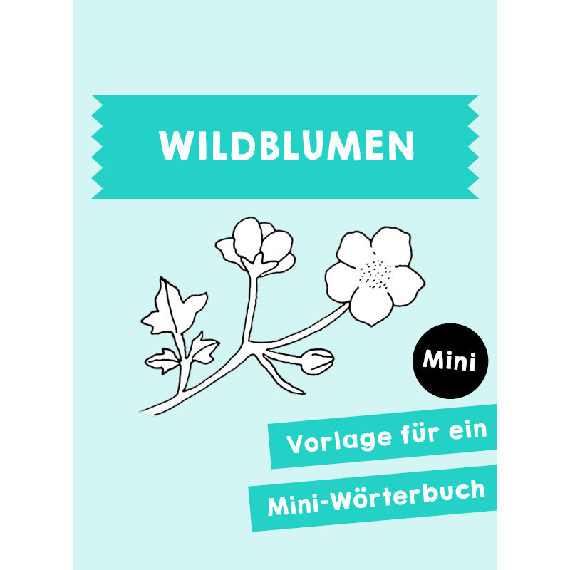 Homeschooling - Minibuch Wildblumen PDF