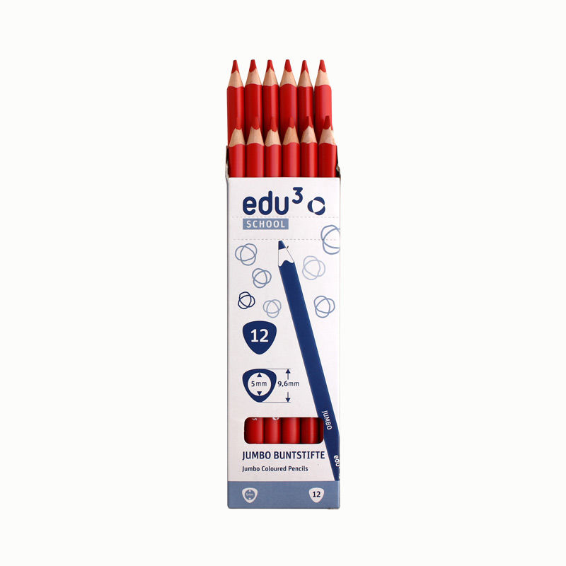 Jumbo Tri, 12 Stifte, blassrosa Rot
