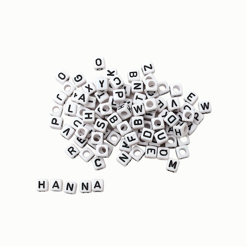 Buchstaben-Perlen, 100 Stück