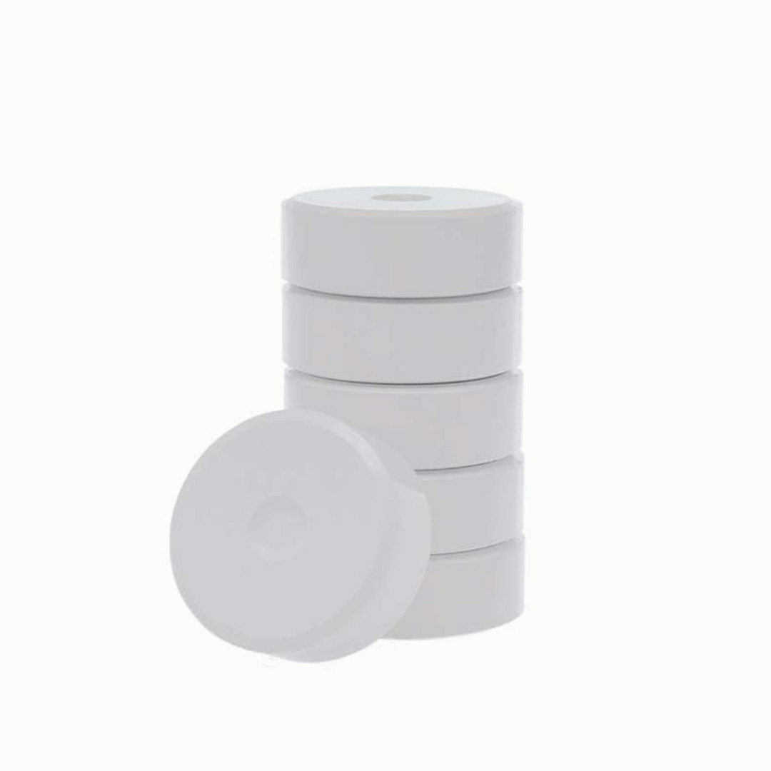 Tempera-Pucks 55 mm, 6er Pack, mittelblau Weiss