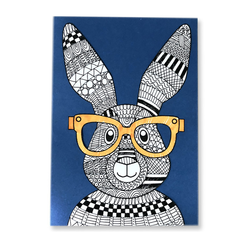Gestalte einen Zentangle-Hasen mit tollen Doodle-Mustern
