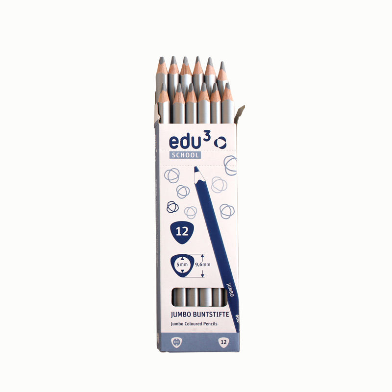 Jumbo Tri, 12 Stifte, gold Silber