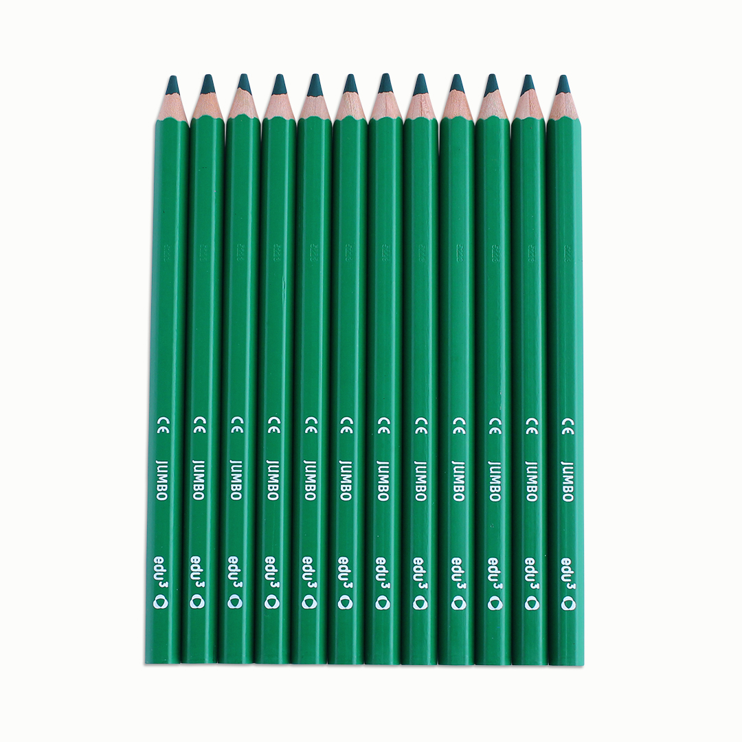 Jumbo Hex, 12 Stifte, blau Grün