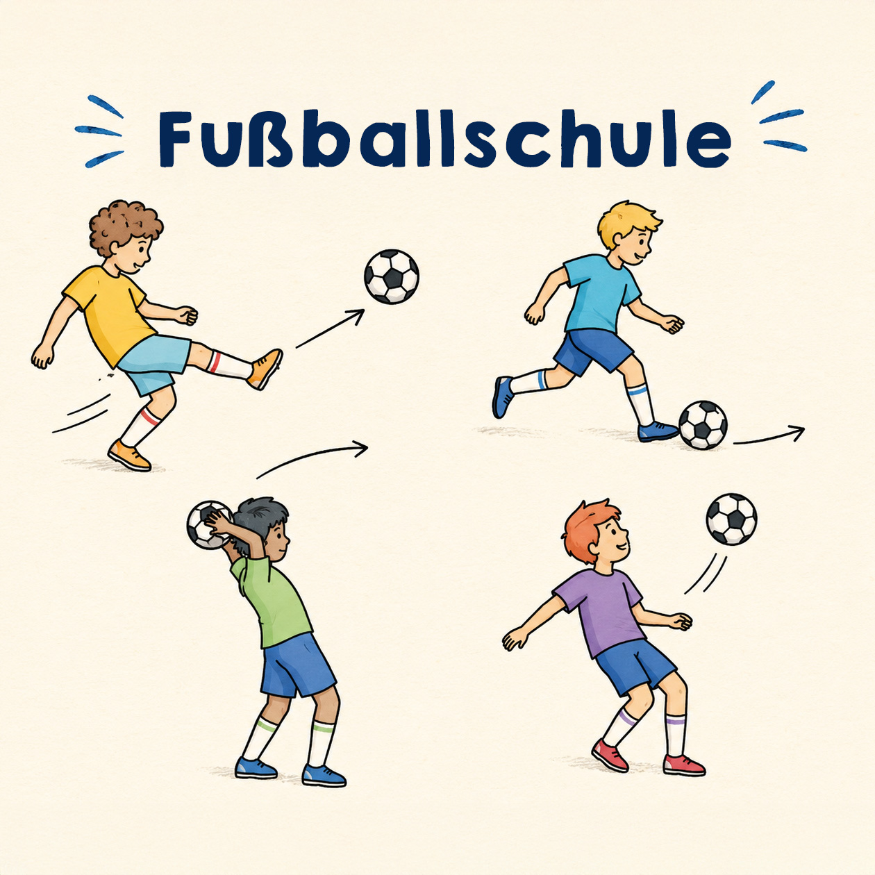 Fußball in Aktion – Techniken, Tricks und Wissen für Kinder