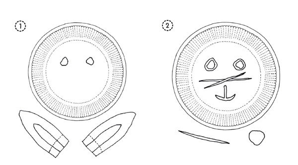 Hasen-Maske aus Papptellern basteln