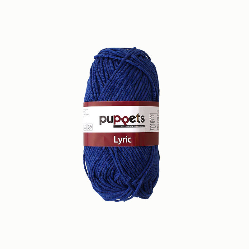Topflappengarn, weiß Blau