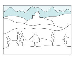 Landschaften malen mit der Farbperspektive - Anleitung
