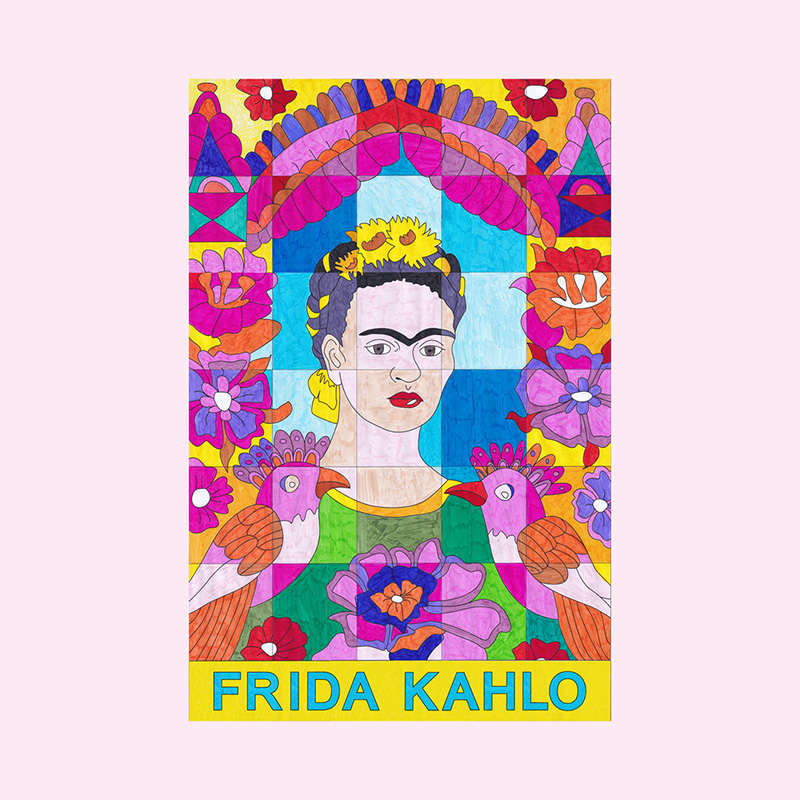 Frida Kahlo - Wandbild