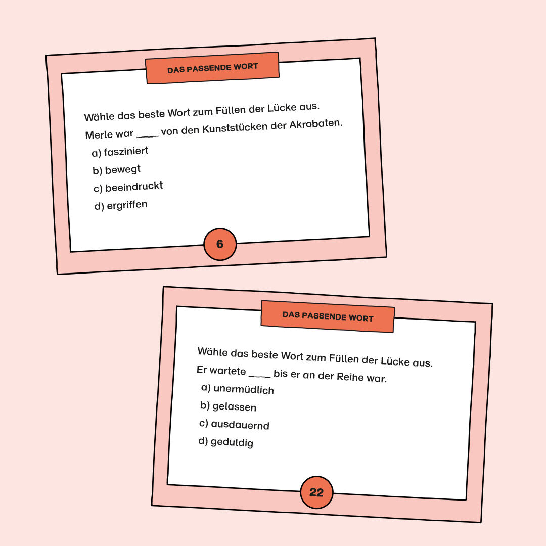 Formulier mal! Das passende Wort PDF