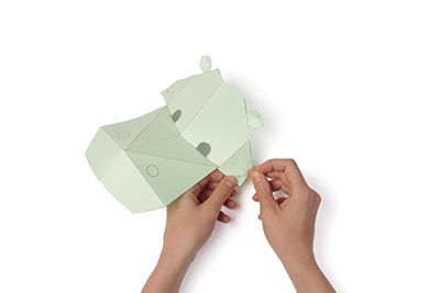 Anleitung - Falten von Origami-Tiermasken