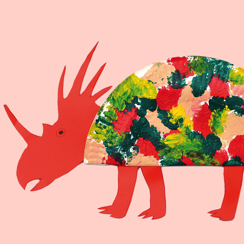 Dinosaurier aus Papptellern PDF