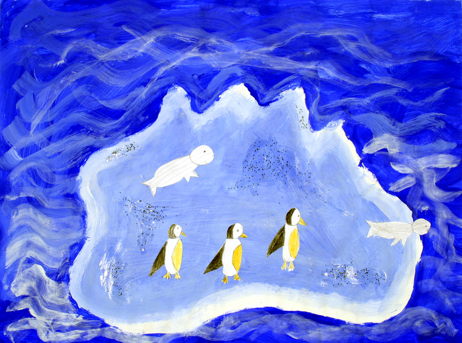 Pinguine auf dem Eisberg von Naomi (8)