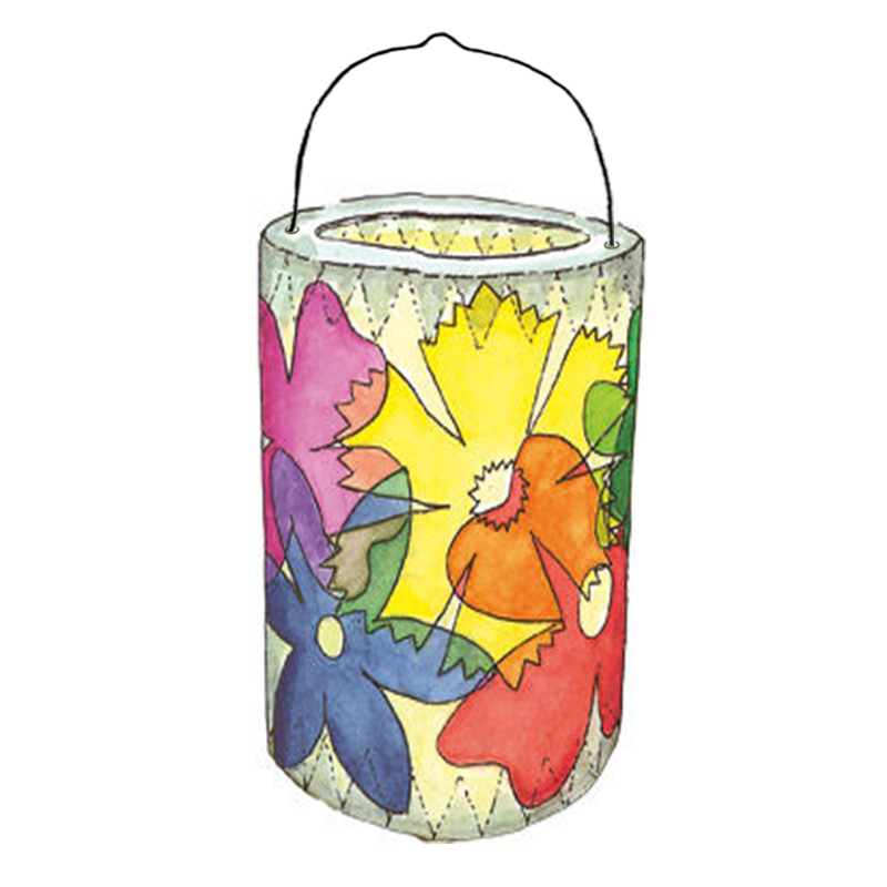 Kirigami-Blumen-Laterne