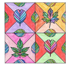 Anleitung - Herbstliches Blätter-Mosaik