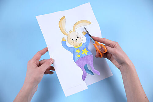 Lustige Hasen-Girlande für Ostern basteln
